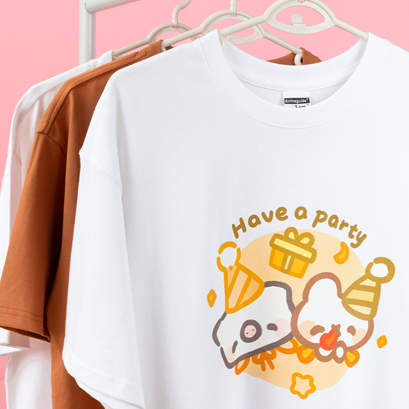 可爱联盟短袖T恤卡通印花纯棉圆领宽松2023夏季新款情侣白色短T