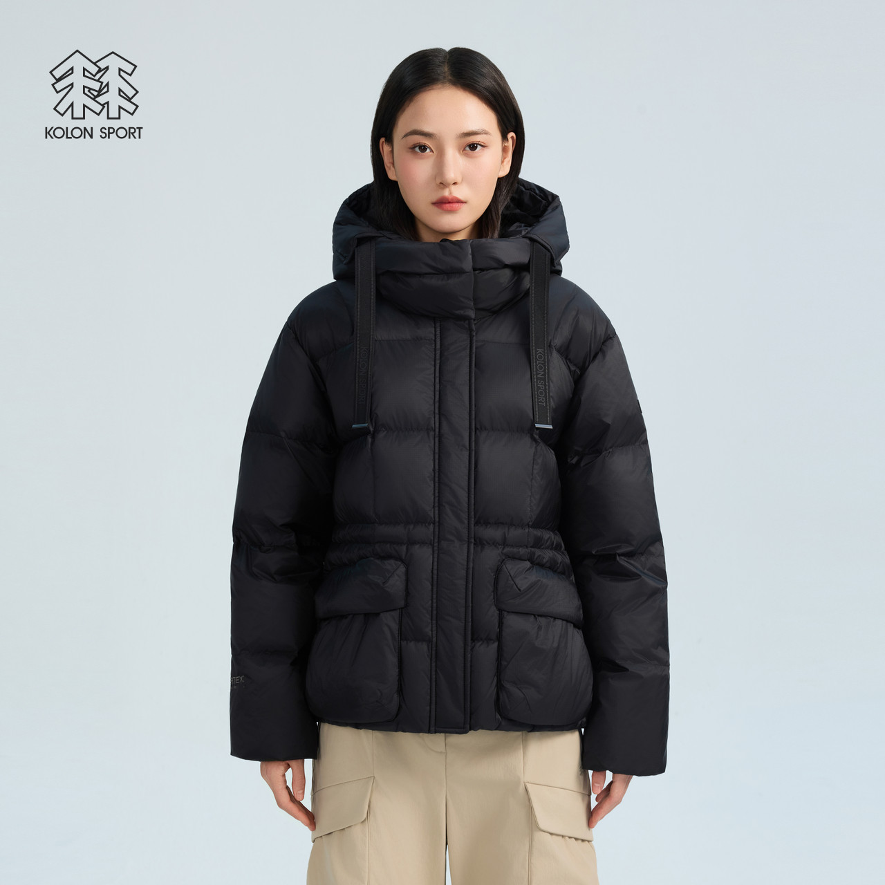 【明星同款】可隆KOLONSPORT25冬新款女防风防泼水羽绒服韩国正品