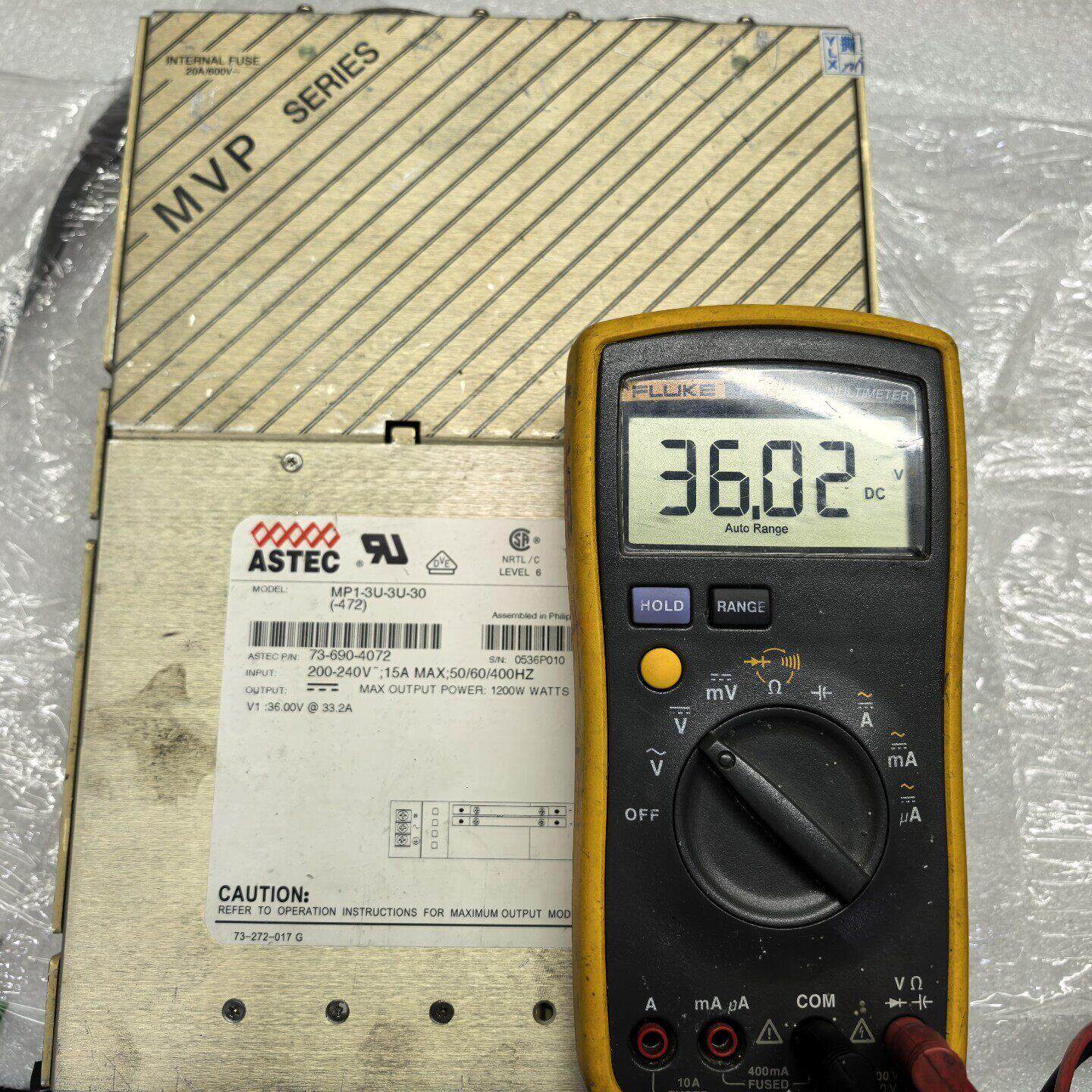 MP1-3U-3U-30(-472) ASTEC雅达开关电源 36V 33.2A 1200W议价维修