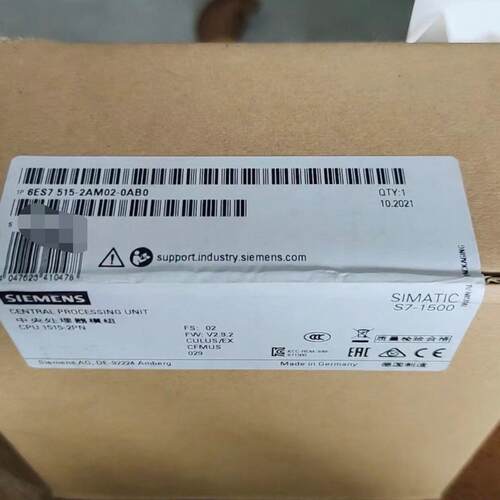 议价6ES7515-2AM02-0AB0 中央处理器模组 S7-1500 CPU模块维修