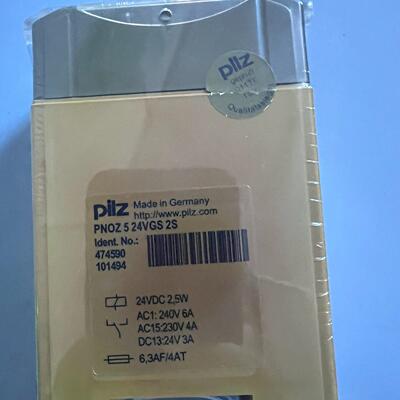 474590 PNOZ 5 24VGS 2S 皮尔兹安全继电器议价维修