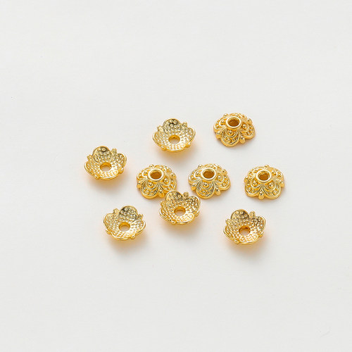 18k包金保色四叶草花托底座