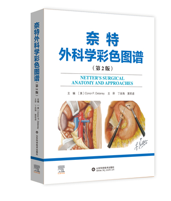 奈特外科学彩色图谱:第2版 手术解剖图谱颈部胸部腹部四肢腔镜影像解剖手术入路解剖 山东科学技术出版社9787572318214