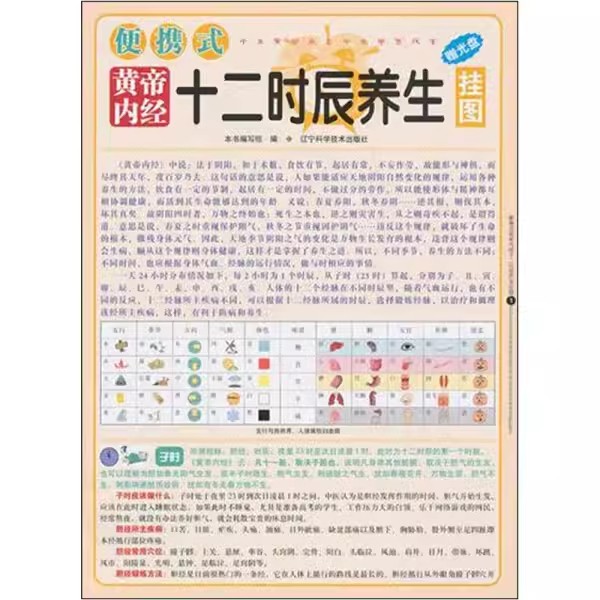 便携式黄帝内经十二时辰养生挂（赠光盘） 辽宁科学技术出版社 9787538168297