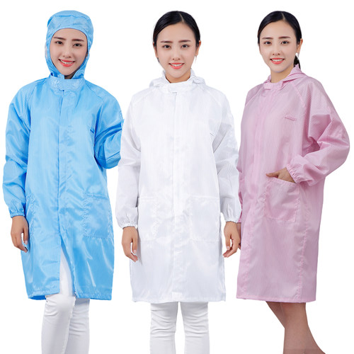 防静电连帽大褂工作服