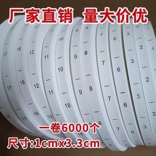 數(shù)字碼 數(shù)字尺碼 標(biāo)字母工號洗水標(biāo)簽合成帶尺碼 標(biāo)領(lǐng)標(biāo)號標(biāo)碼 標(biāo)