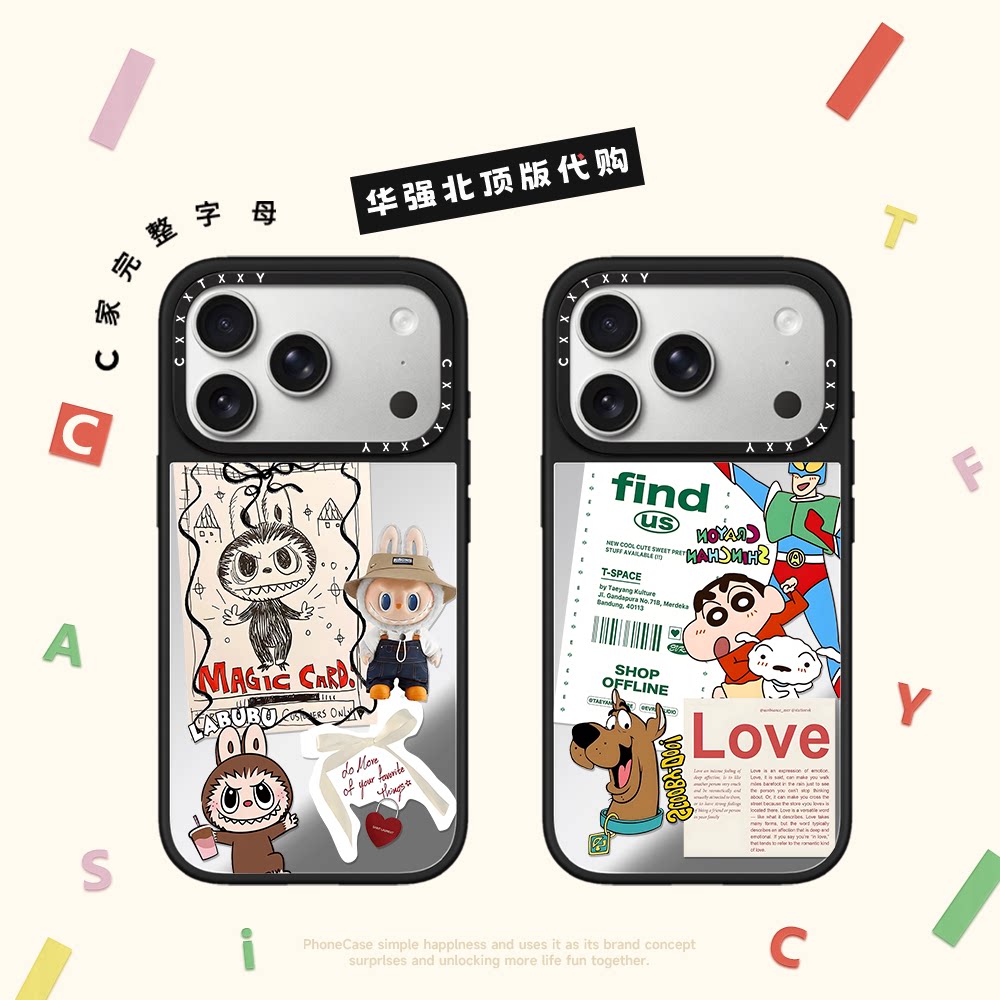 C家标签拉布布米奇小新叮当猫适手机保护套/壳