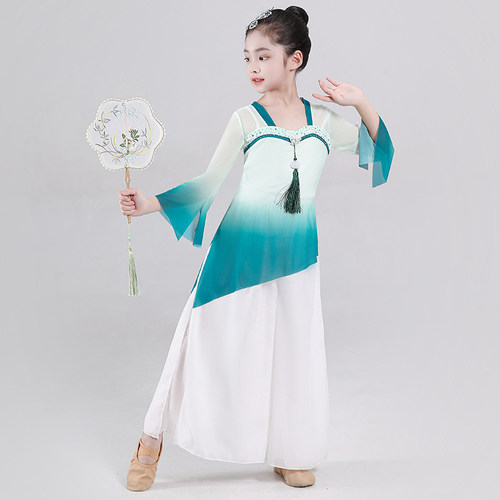 儿童古典舞蹈服纱衣演出服练功服