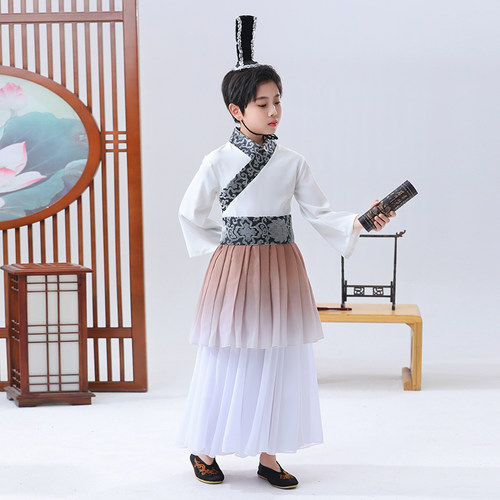 儿童国学汉服书童中国风书简舞
