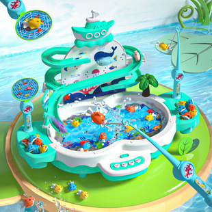 婴儿消耗体力玩具钓鱼玩具电动磁性儿童益智2一3岁1宝宝4两周岁半