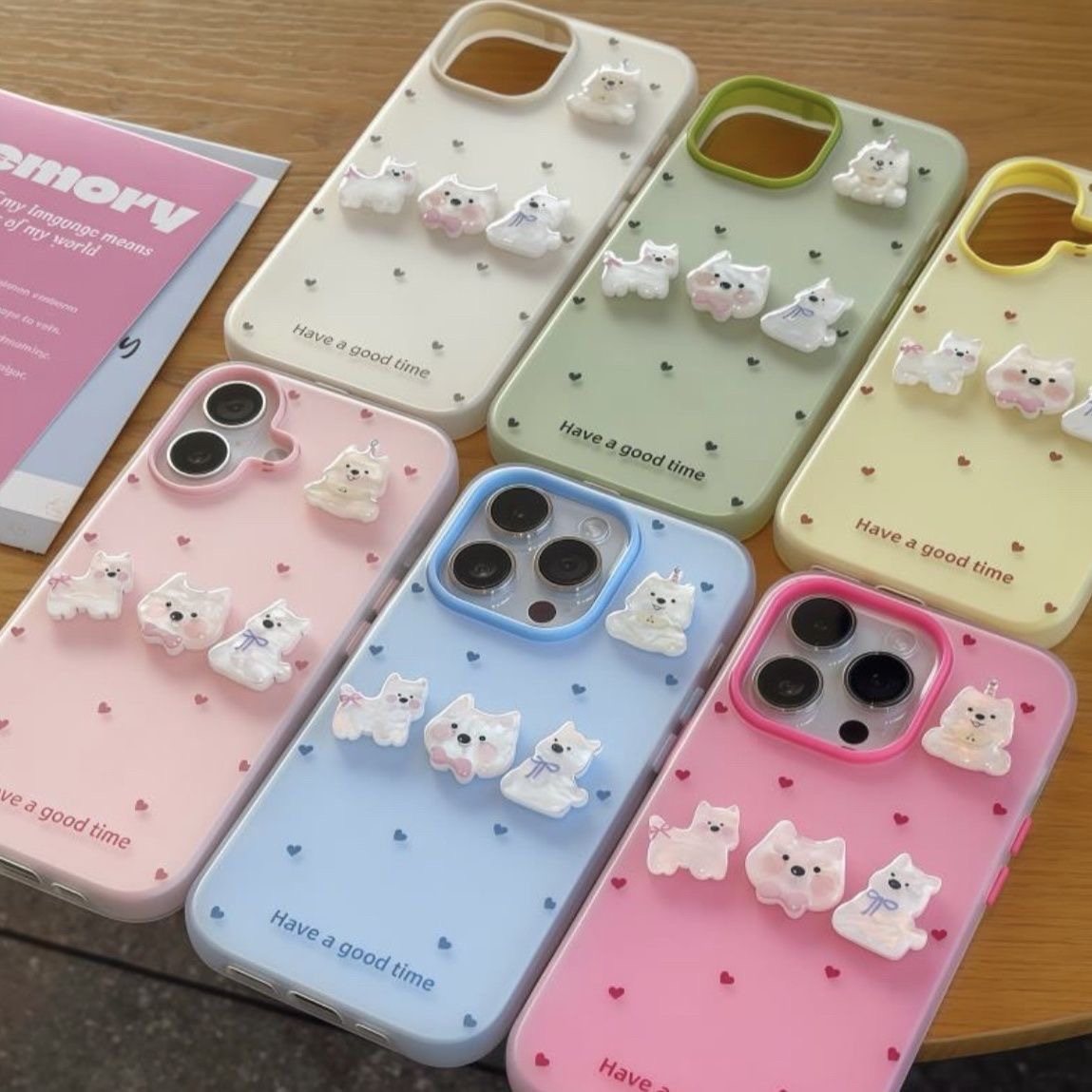 可爱立体小狗适用苹果16手机壳