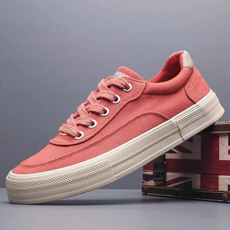 2025新款春秋男款帆布鞋厚底舒适男士休闲百搭鞋低帮透气轻便板鞋