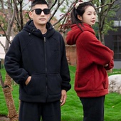 海豚绒家居服女款 秋冬季 2024新款 加绒加厚可外穿保暖睡衣套装 男士