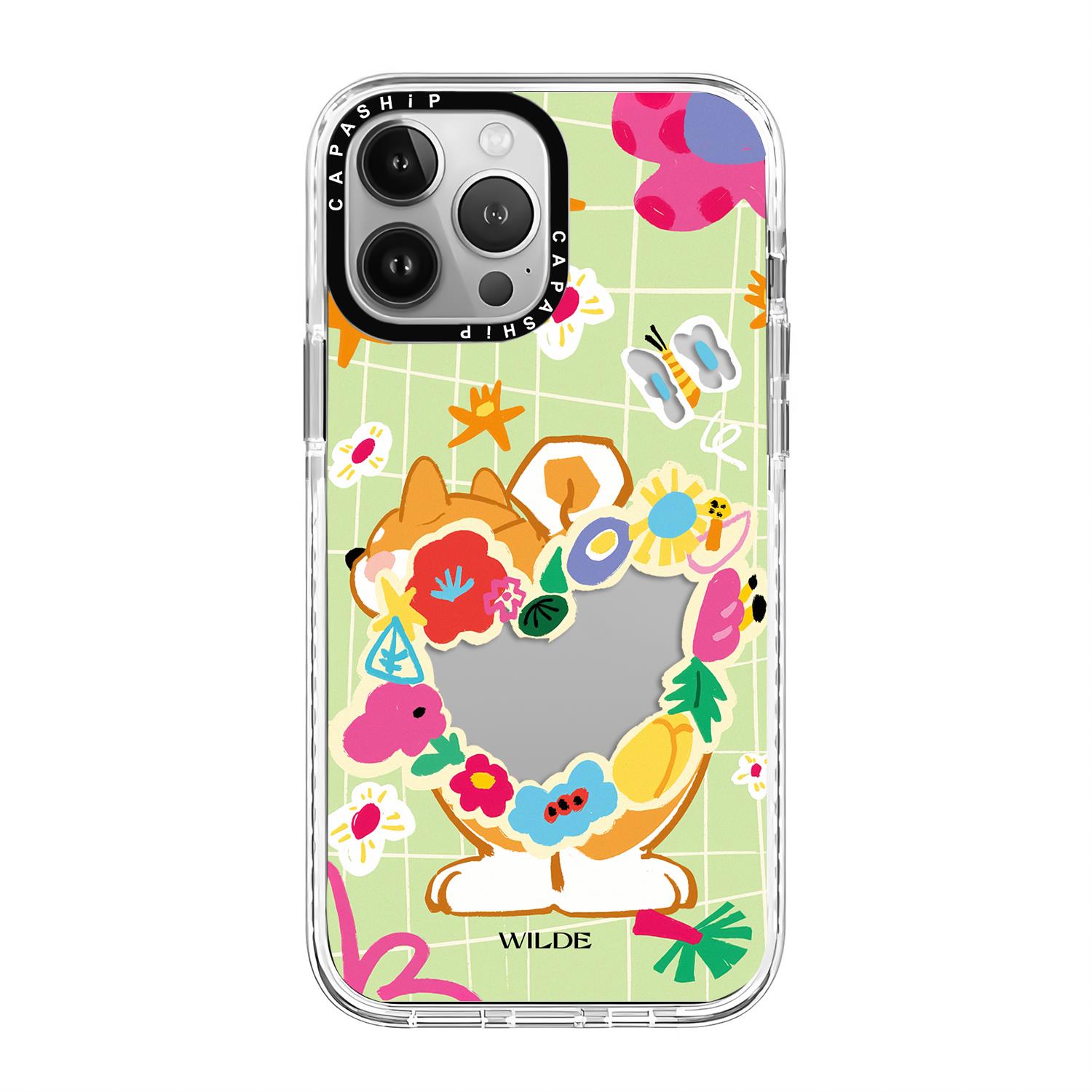 CASE适用苹果15iPhone14plus16亚克力13promax17Magsafe磁吸王尔德花园手机壳12防摔11新款高级感tif保护套