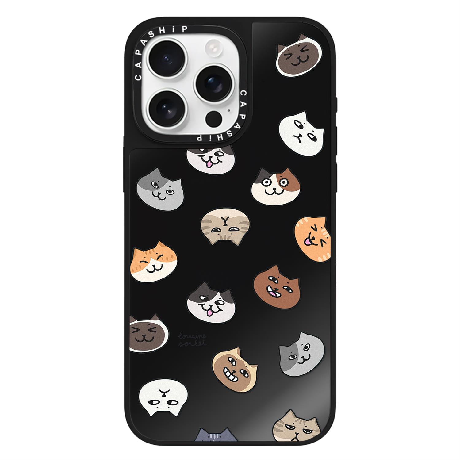 CASE适用苹果15iPhone14plus16黑镜13promax17磁吸可爱冬日猫咪创意xr手机壳12防摔11新款xs高级感tif保护套