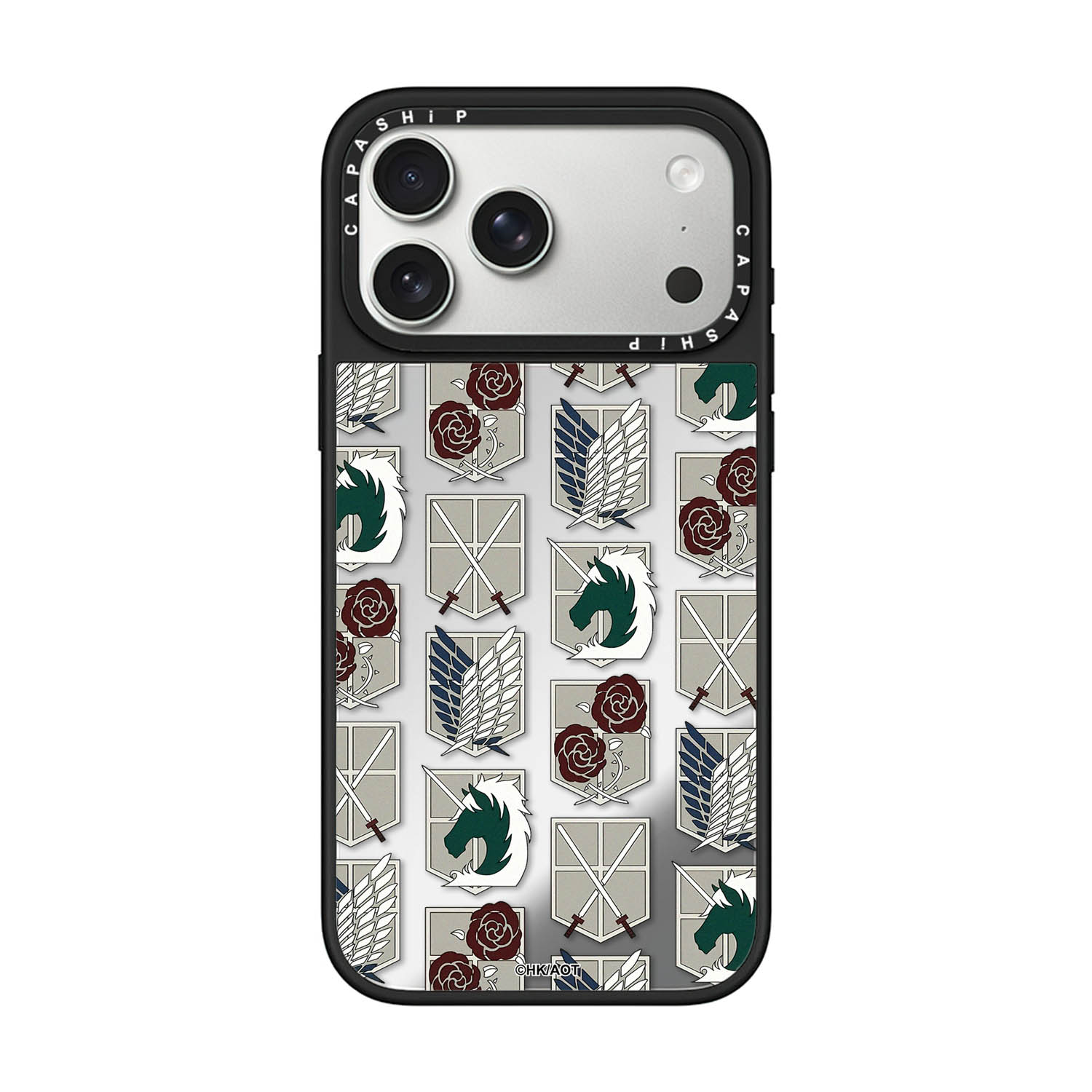 CASE适用苹果15iPhone14plus16镜面13promax17磁吸Magsafe进击的巨人xr手机壳12防摔11新款xs高级感保护套