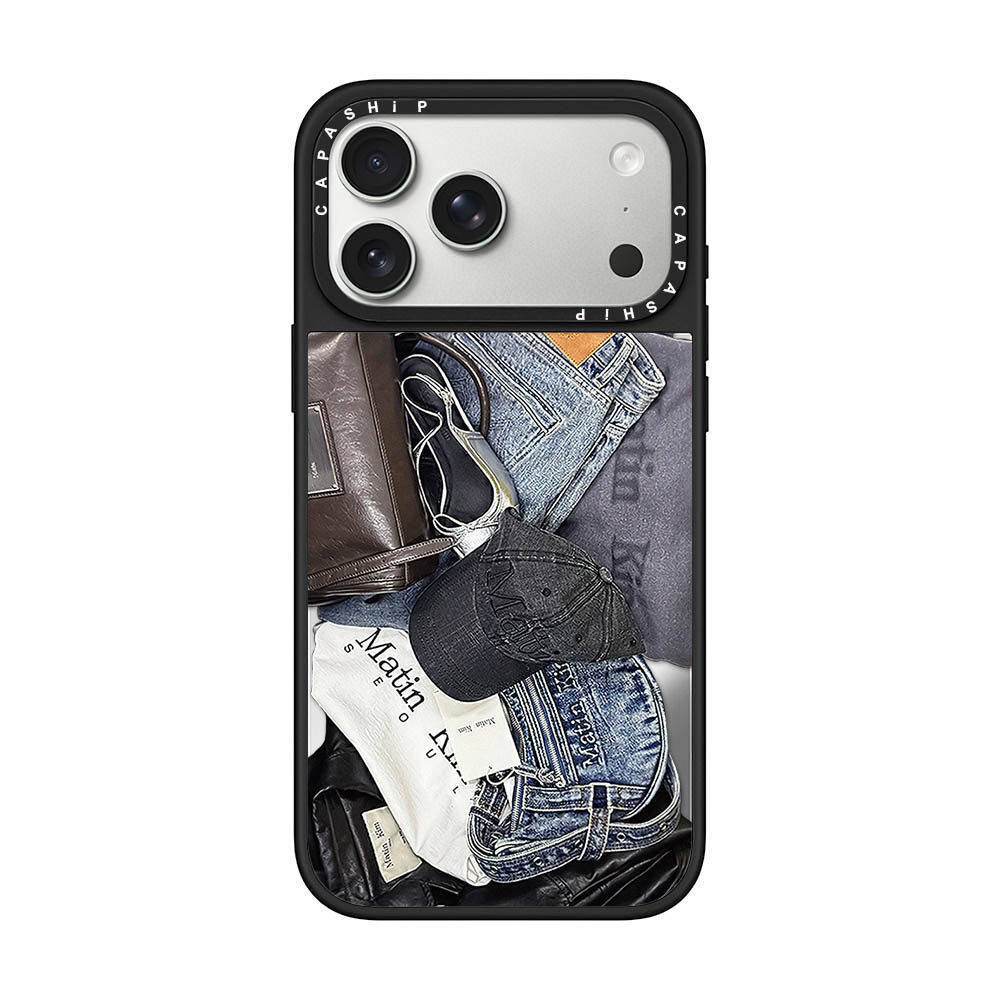 C家适用苹果15iPhone14plus16镜面13promax17磁吸Magsafe个性MK牛仔xr手机壳12防摔11新款xs高级感保护套