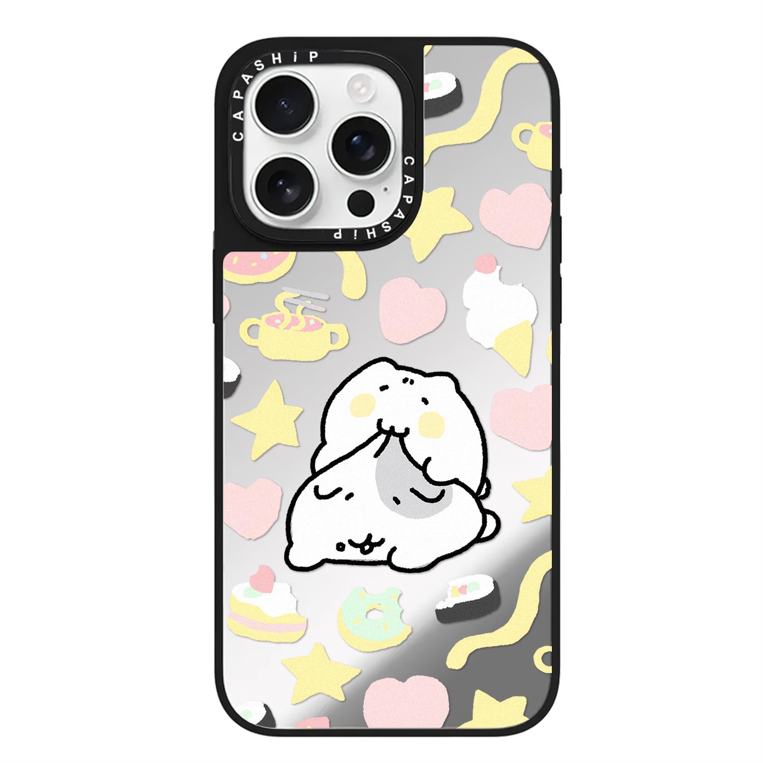 CASE适用苹果15iPhone14plus16镜面13promax17磁吸可爱MEO小怪兽创意xr手机壳12防摔11新款xs高级感tif保护套