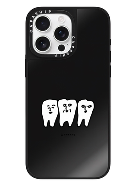 CASE适用苹果15iPhone14plus16黑色镜面13promax17磁吸招财进宝创意xr手机壳12防摔11新款xs高级感tif保护套