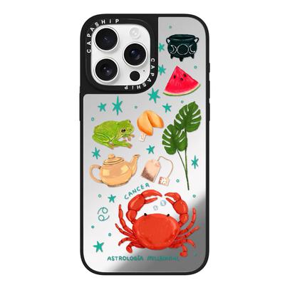 CASE适用苹果15iPhone14plus16镜面13promax磁吸ASTROLOGIA MILLENNIAL十二星座xr手机壳12防摔11新xs高级感