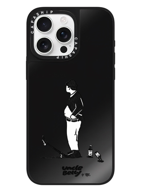 CASE适用苹果15iPhone14plus16黑色镜面13promax17磁吸可爱卡通小狗xr手机壳12防摔11新款xs高级感tif保护套