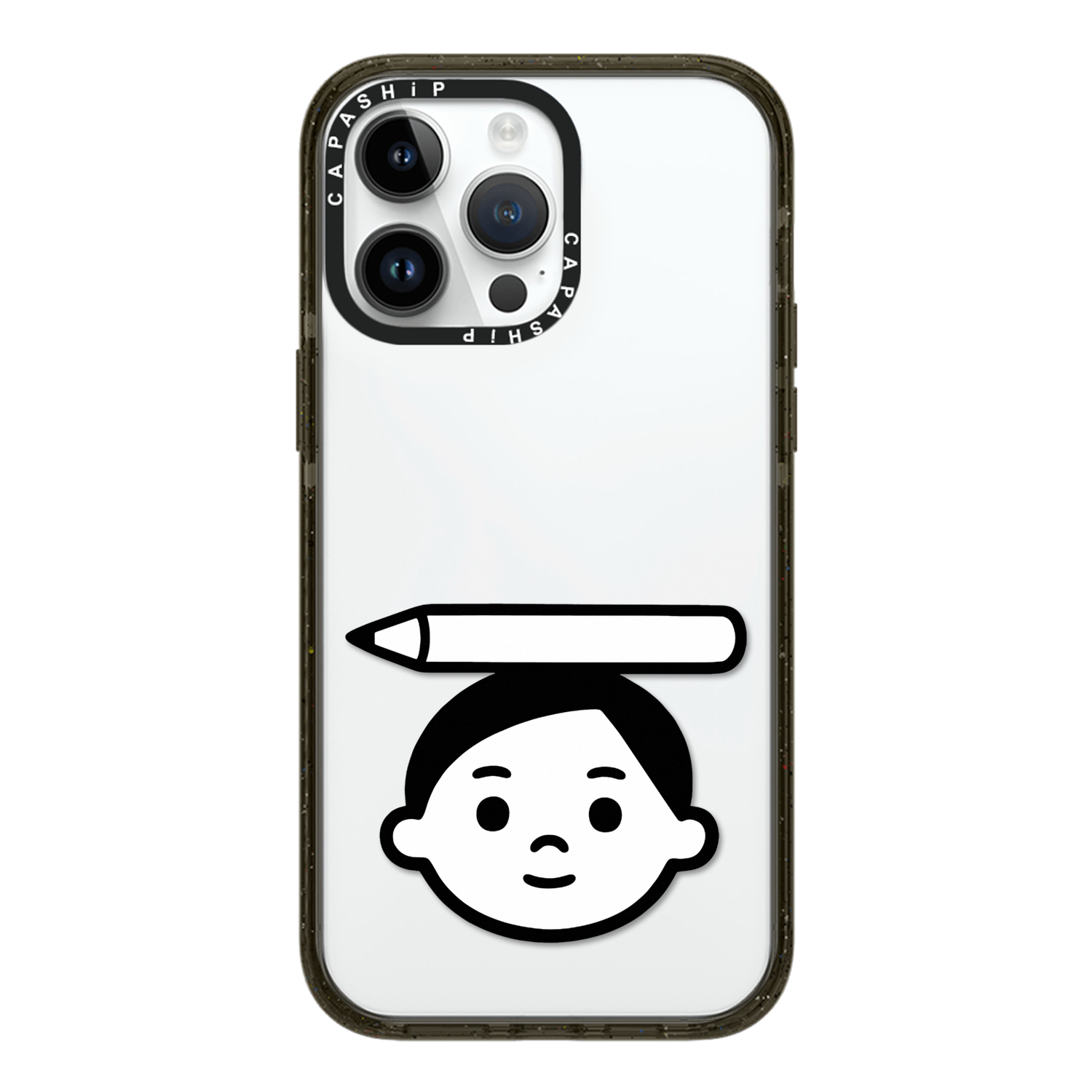 CASE适用苹果15iPhone14plus16亚克力13promax17Magsafe磁吸简笔男孩创意手机壳12防摔11新款高级感tif保护套