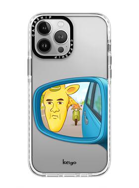 CASE适用苹果15iPhone14plus16亚克力13promax17Magsafe磁吸长颈鹿Keigo手机壳12防摔11新款高级感tif保护套