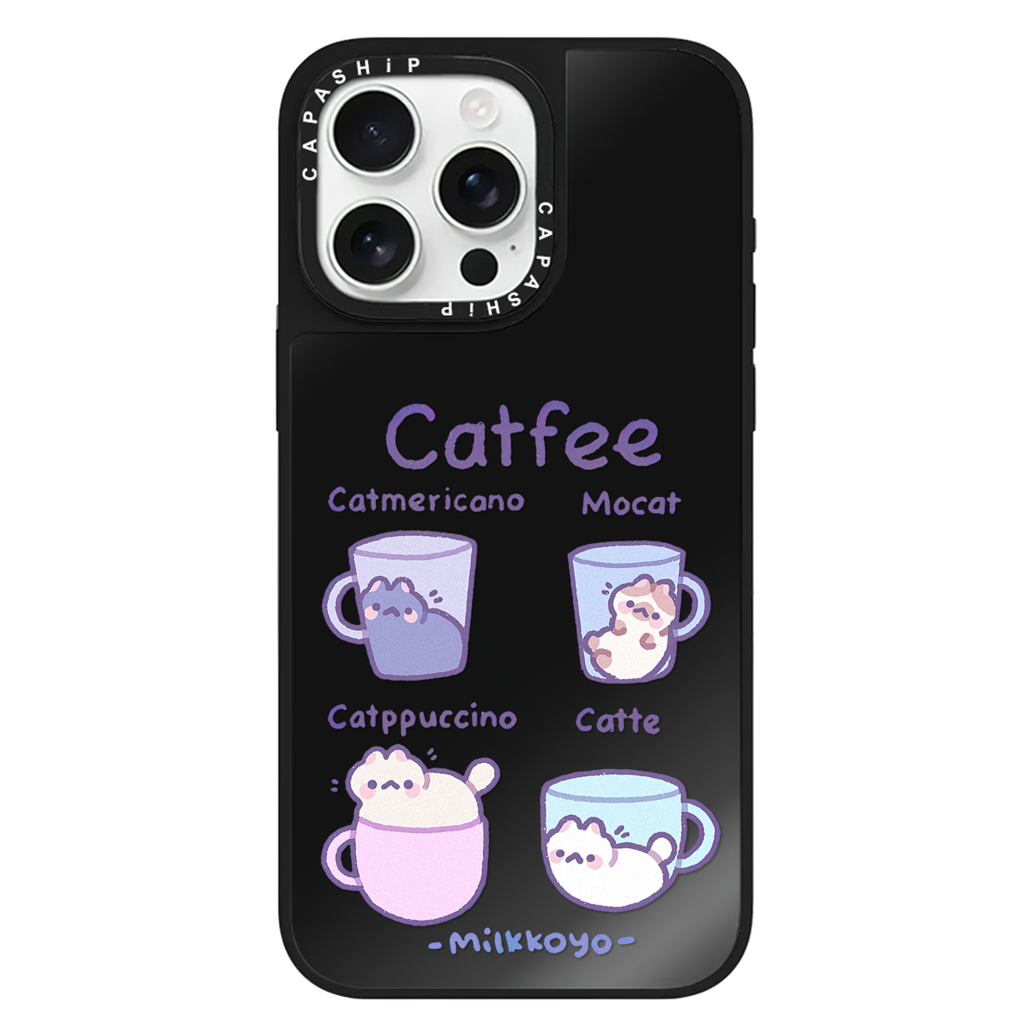 CASE适用苹果15iPhone14plus16黑镜13promax17磁吸Magsafe云朵猫咪xr手机壳12防摔11新款xs高级感tif保护套