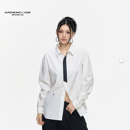 ARDENCODE白衬衫女假领带设计