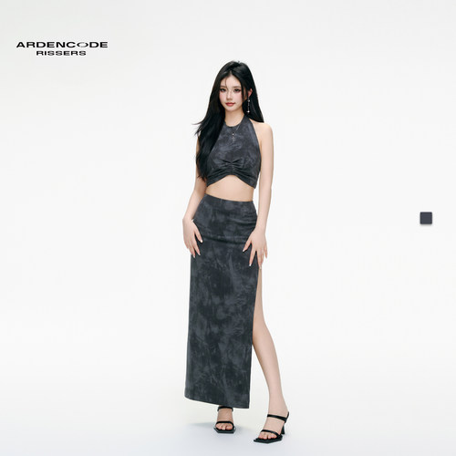 ARDENCODE女洗旧针织吊带连衣裙