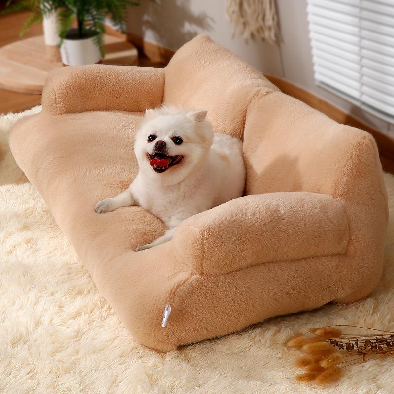 Small Dog Sofa Bed with Detachable Velvet Cover for Cats - Cross-Border Pet Supplies