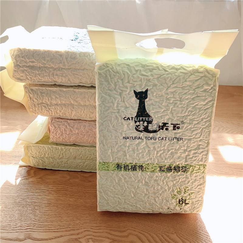 豆腐6L除臭无尘绿茶豆腐猫咪用品活性炭猫沙结团快可冲厕所新包装