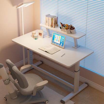Lift and lower table hand crank children's study table student desk simple bedroom homeoffice esktop