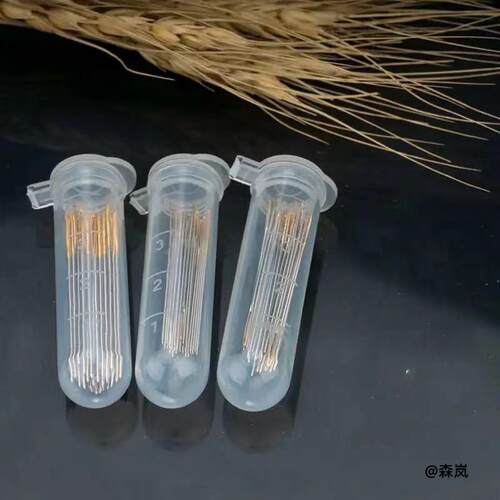 缝被针大眼大针眼免穿针钢针老牌圆头三股十字绣针专用传统不锈钢