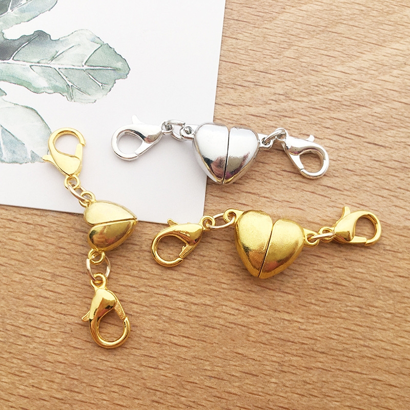 戴项链神器带手链链接扣双头强磁吸m扣吸铁扣固定项链链条吸磁扣