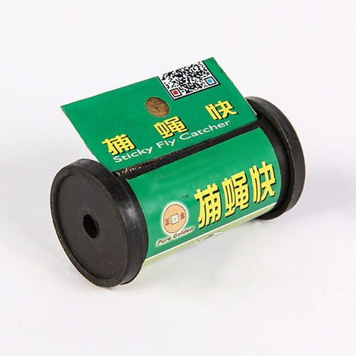 无化学粘蝇卷捕蝇工具双面苍蝇贴苍蝇卷家用挂式灭苍蝇强力粘