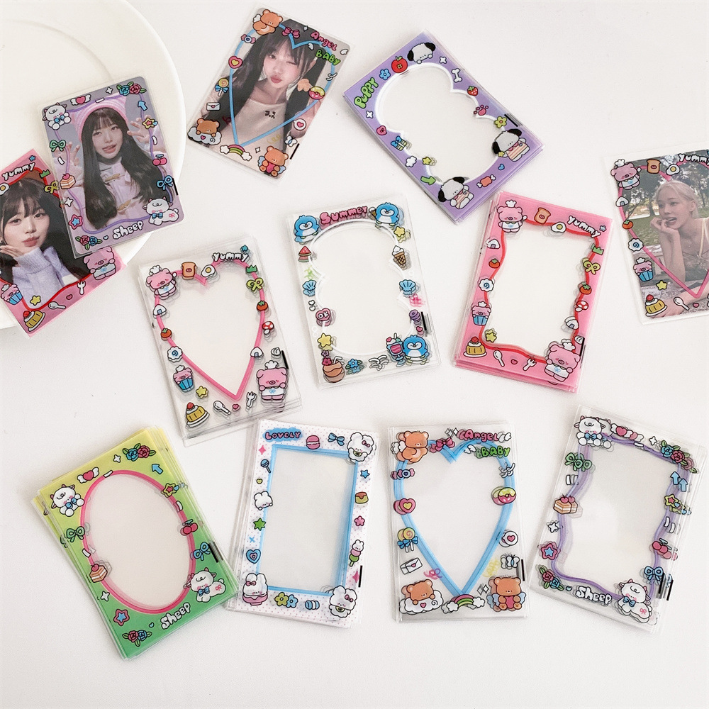 装饰韩国卡通三寸小卡收纳卡套爱豆原创可爱内娱韩国追星少女明星
