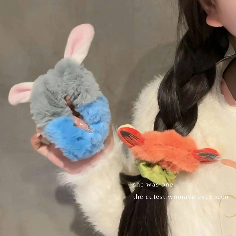 可爱朱迪尼克同款毛绒耳朵大肠发圈卡通发绳女2025新款秋冬头绳,宠物/宠物食品及用品,发饰/头饰,淘宝优惠券,粉丝福利购,淘宝优惠卷