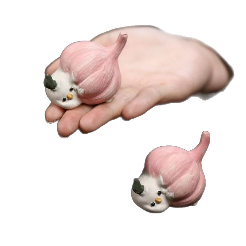 茶玩蒜鸟摆件茶道手工雕塑创意茶宠蒜鸟摆件大蒜创意茶宠躺平蒜鸟,家居饰品,桌面摆件,淘宝优惠券,粉丝福利购,淘宝优惠卷