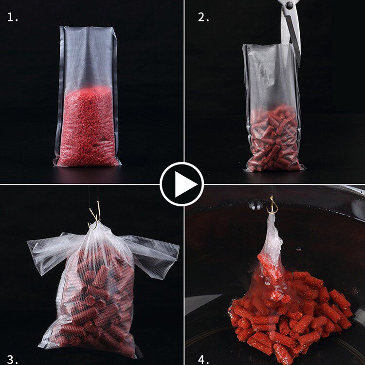 钓鱼水溶袋PVA钓鱼专用户外新型精准打窝水溶袋钓鱼速溶