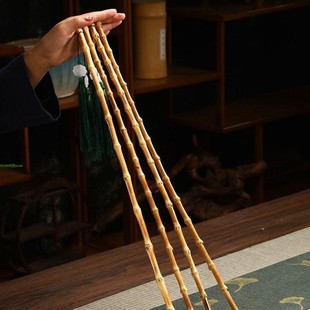 戒尺教棒竹鞭把玩件紫竹竹鞭实心竹教鞭指挥棒紫竹鞭舞蹈把玩调直