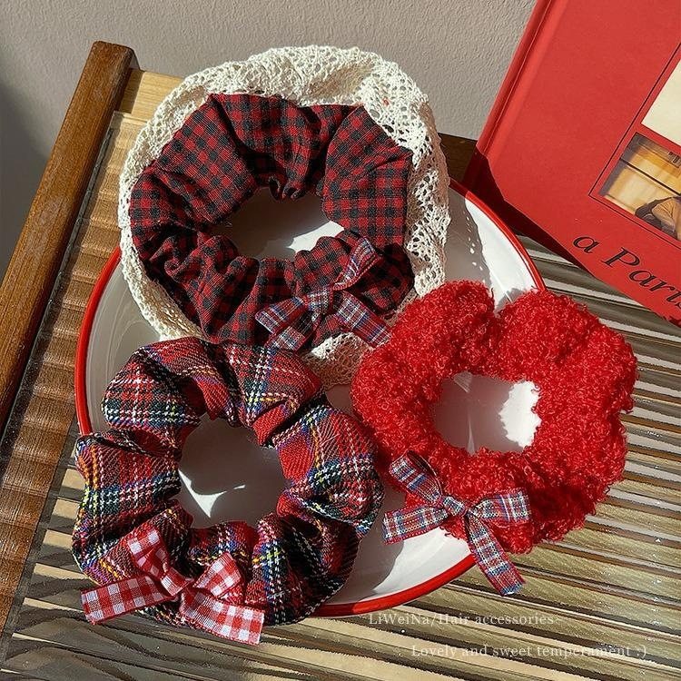 学院风丸子头森系发圈扎头绳发绳耐用头绳红色系列秋冬款波点缎面,饰品/流行首饰/时尚饰品新,绳,淘宝优惠券,粉丝福利购,淘宝优惠卷