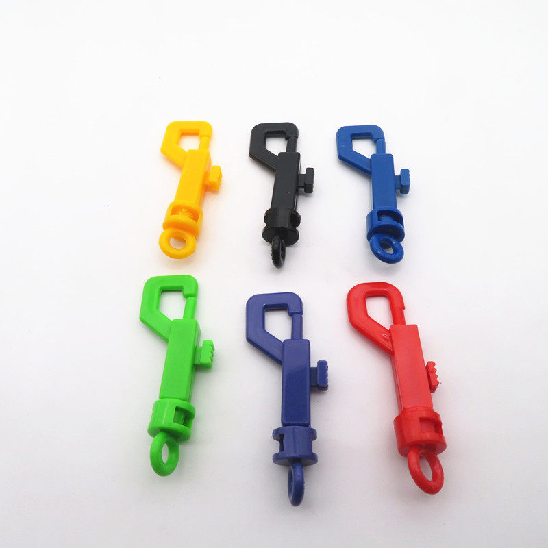 塑料扣带圈25MMp字钥匙扣p字钥匙扣彩色p字扣配件黑色