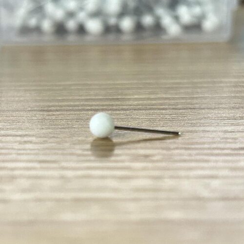 渔具用品固定针大头针固定盒装仿珍珠圆头定位针不锈钢别针标记