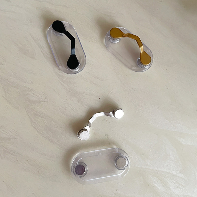 挂架工号牌商务衣领磁扣磁扣V形创意工具领口磁性衬衫耳机线夹