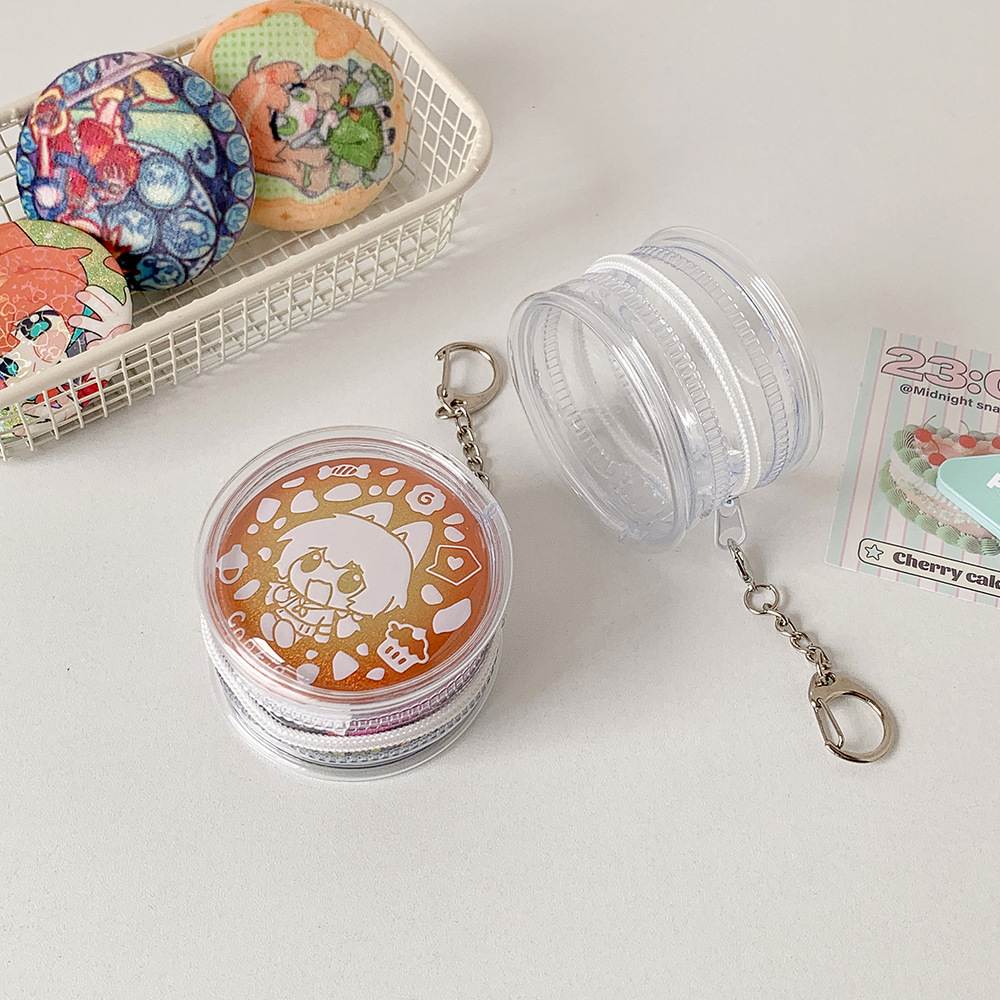 展示挂件包明星动漫吧唧吧唧收纳包58玩偶透明PVC徽章钥匙扣