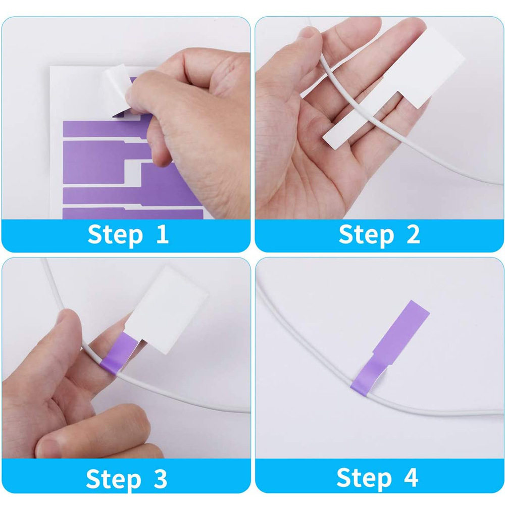 A4耐撕不干胶贴纸彩色可打印防水线缆彩色标签电线网线