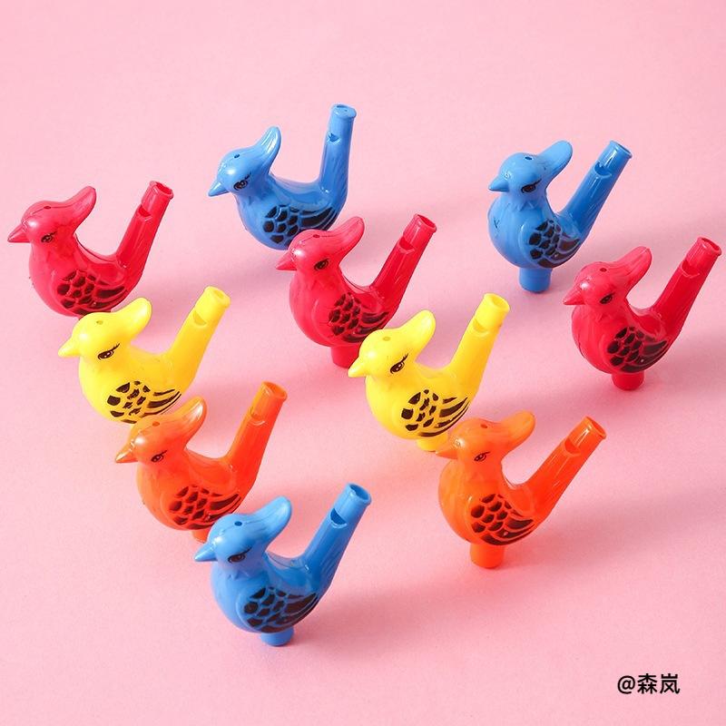 卡通塑料水鸟口哨宝宝启蒙音乐小玩具加水发声儿童趣味吹奏小礼物