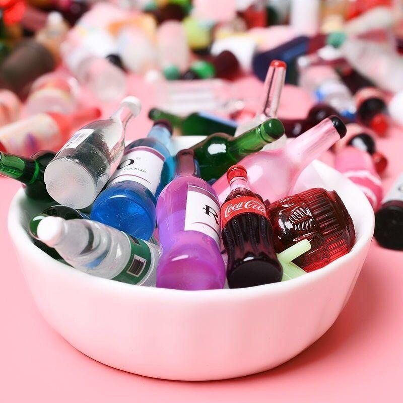瓶子食玩材料生日礼物配件饰品混装diy小酒瓶树脂摆件车载滴胶,家居饰品,DIY仿真材料,淘宝优惠券,粉丝福利购,淘宝优惠卷