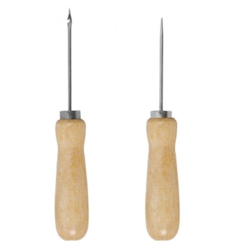 纳鞋底针上鞋缝包锥子不锈钢锥子尖钩针修鞋补鞋工具带孔直钩锥针